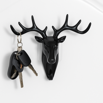 Hanging Hook- Self Adhesive Deer Head Hanging Hook (Pack of 1)