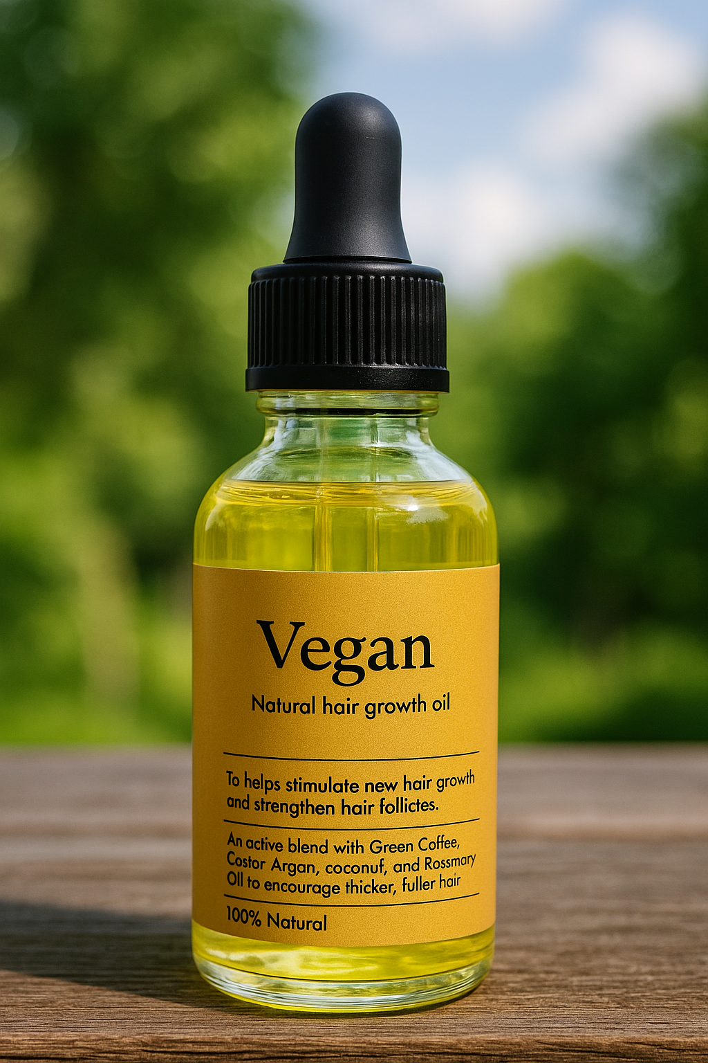Vegan Natural Hair Growth Oil (Pack of 2)