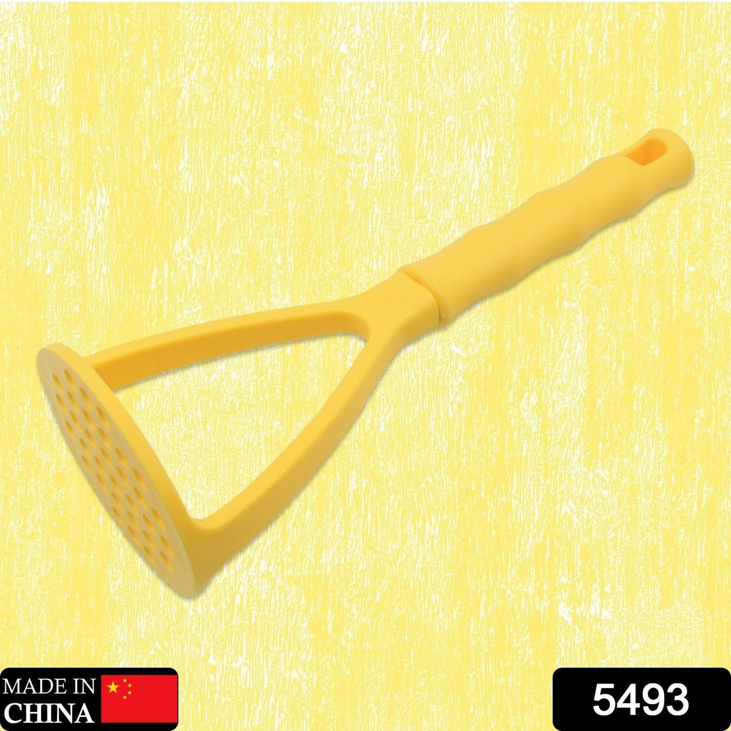 Kitchen Food Masher | Heavy Duty Masher for Fruits, Veggies & Potatoes | Soft Grip Handle (1 Pc)
